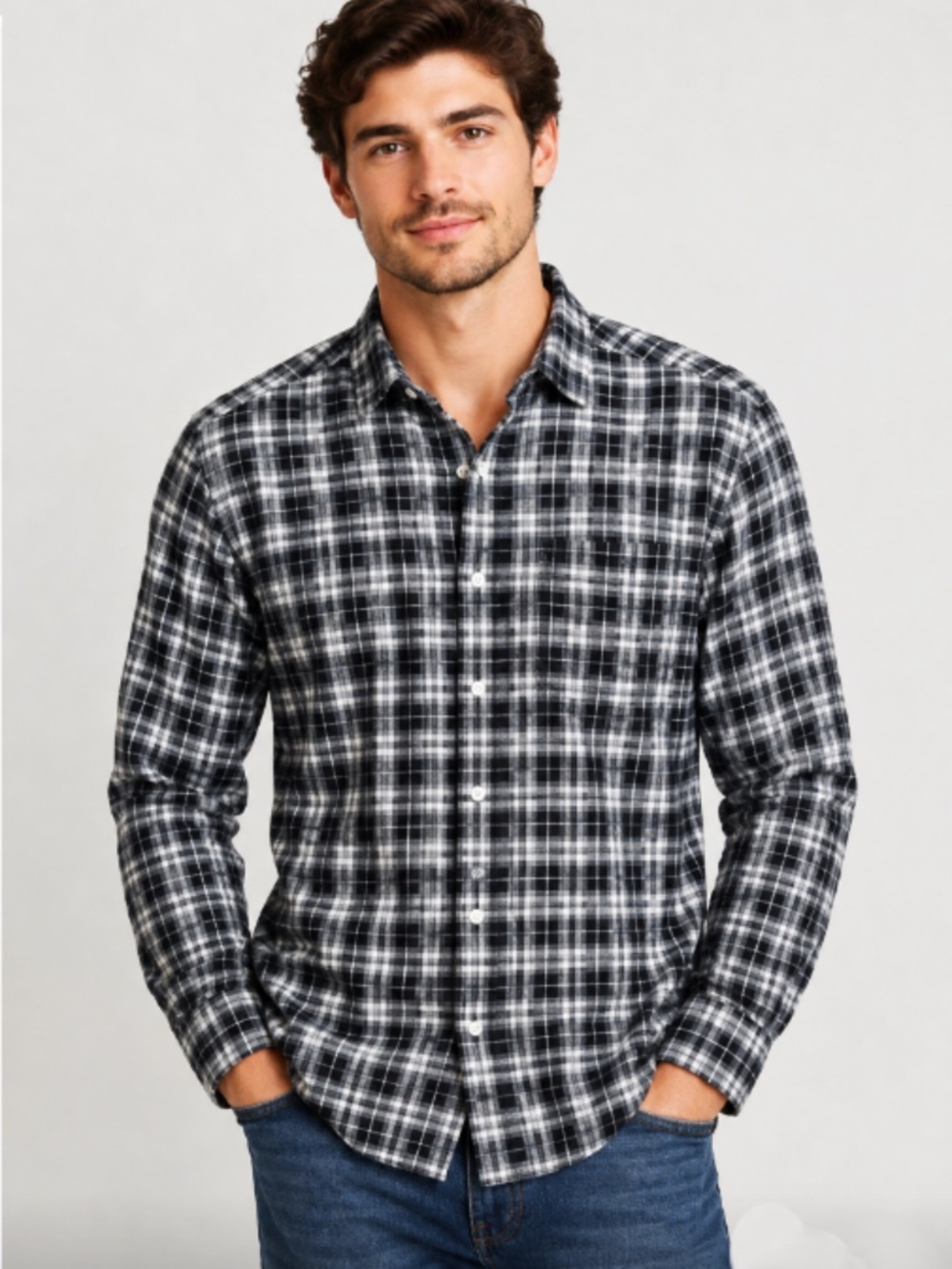 NWOT ONLY & SONS Men's PLaid Shirt Size XL